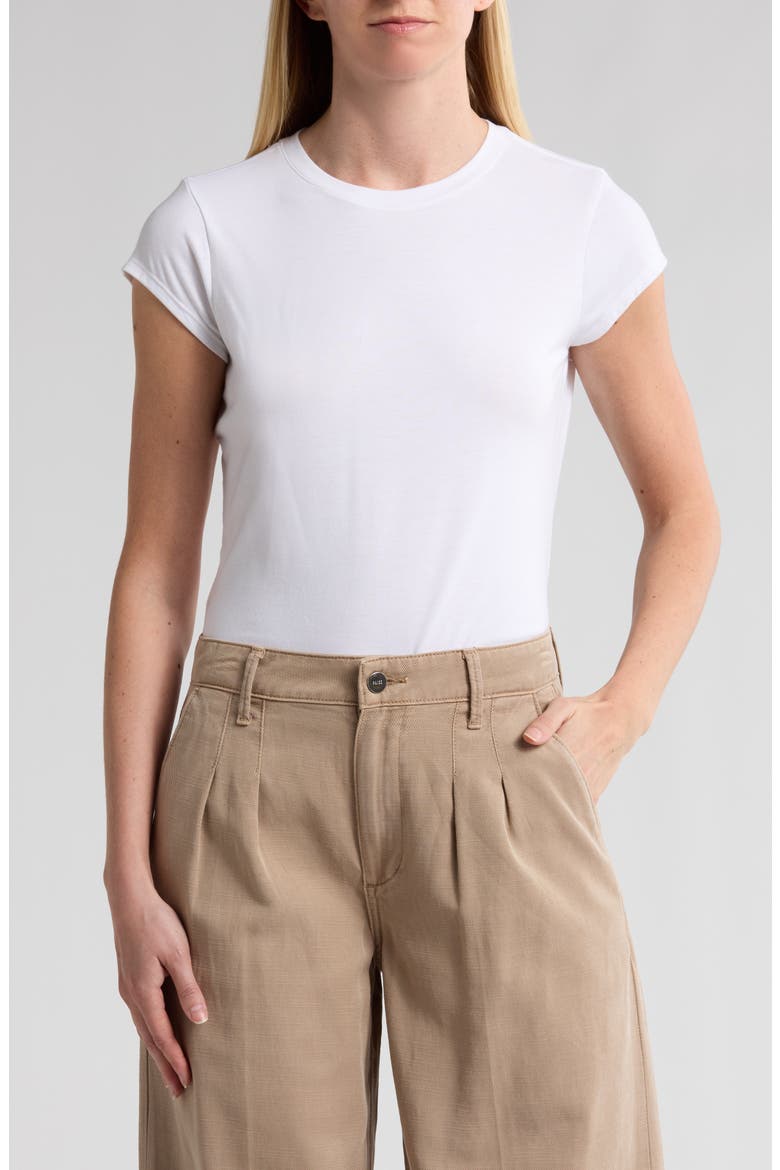 Emery Cap Sleeve T-Shirt, Main, color, WHITE