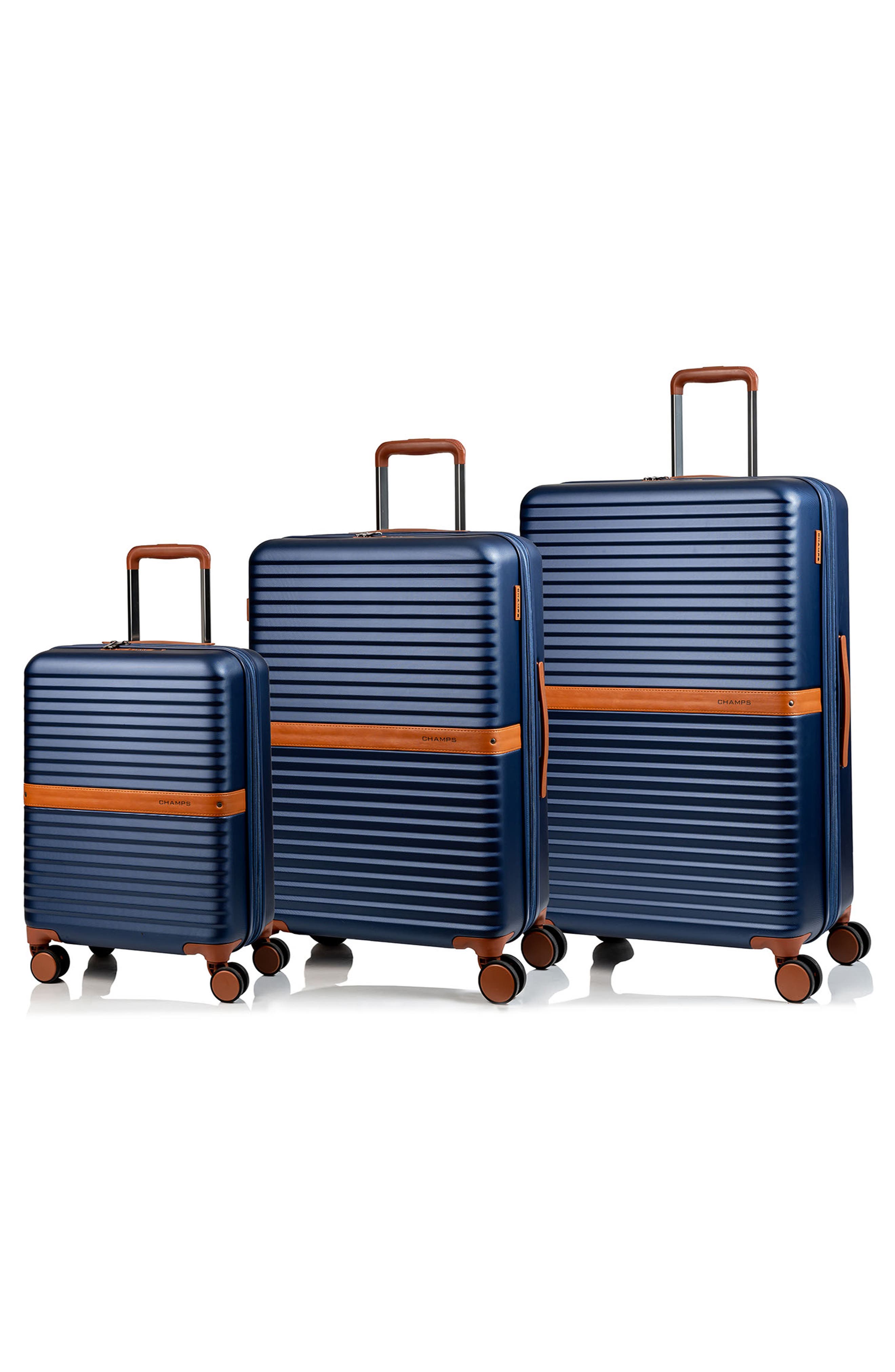 CHAMPS Vintage II 3-Piece Wheeled Luggage Set, Alternate, color, 