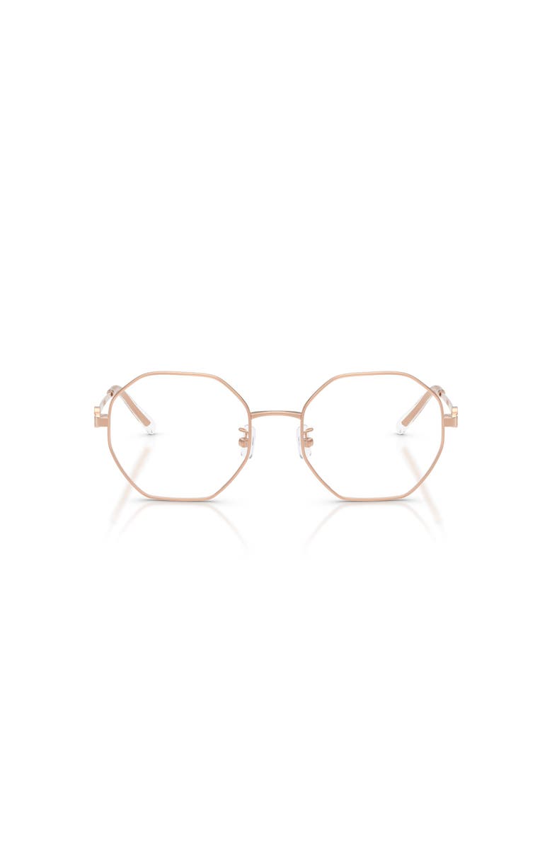 Tory Burch 52mm Irregular optical glasses, Alternate, color, Copper