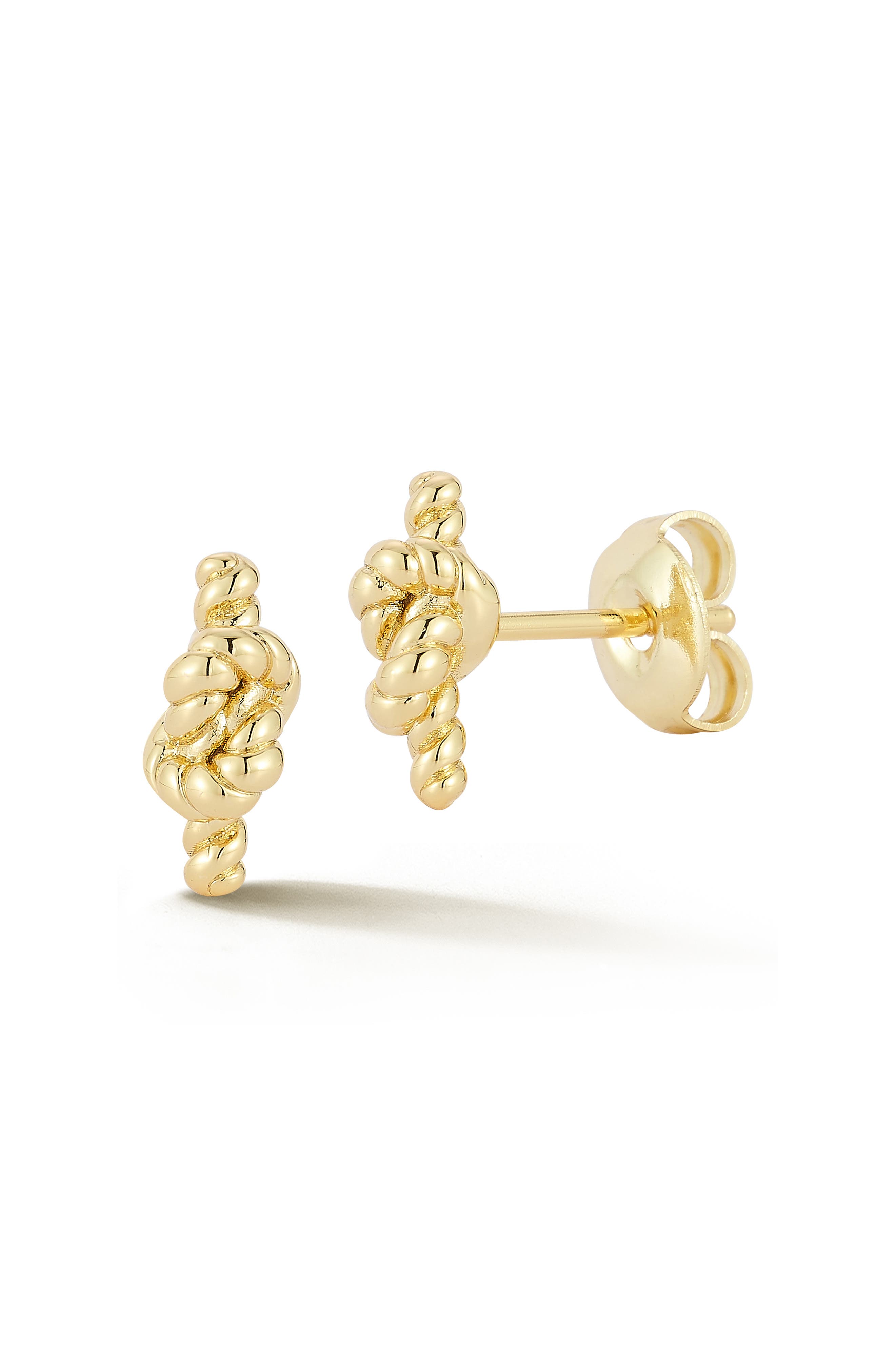 Sphera Milano Love Knot Stud Earrings In Gold