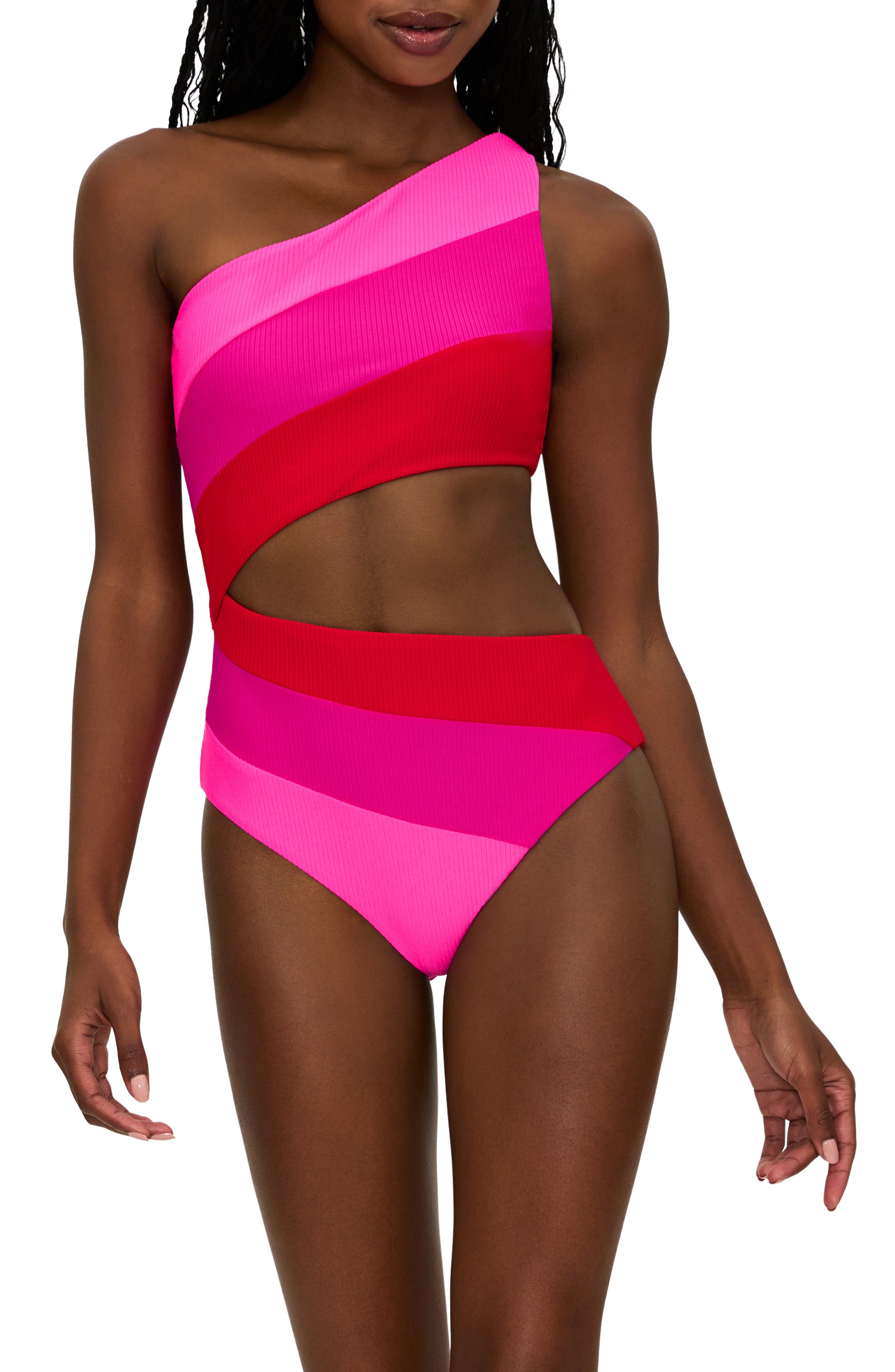 Joyce Cutout One-Shoulder One-Piece Swimsuit