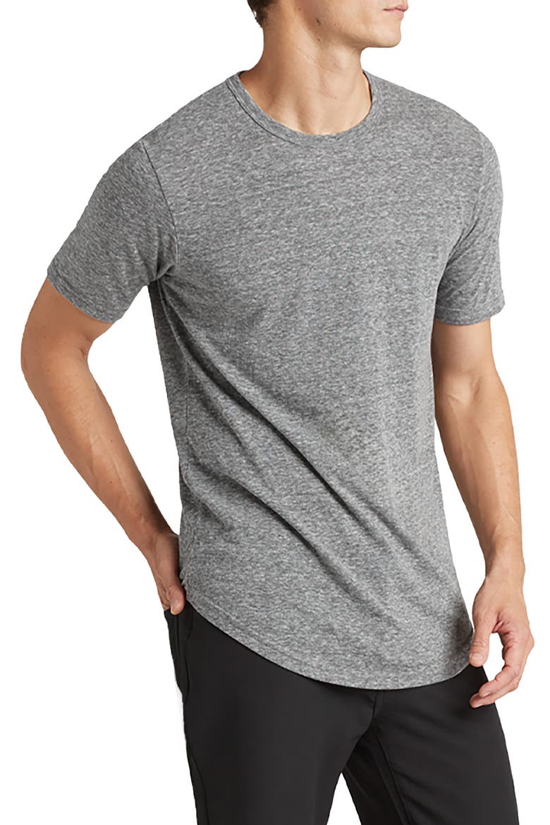 Scallop Crewneck T-Shirt, Alternate, color, HEATHER GREY