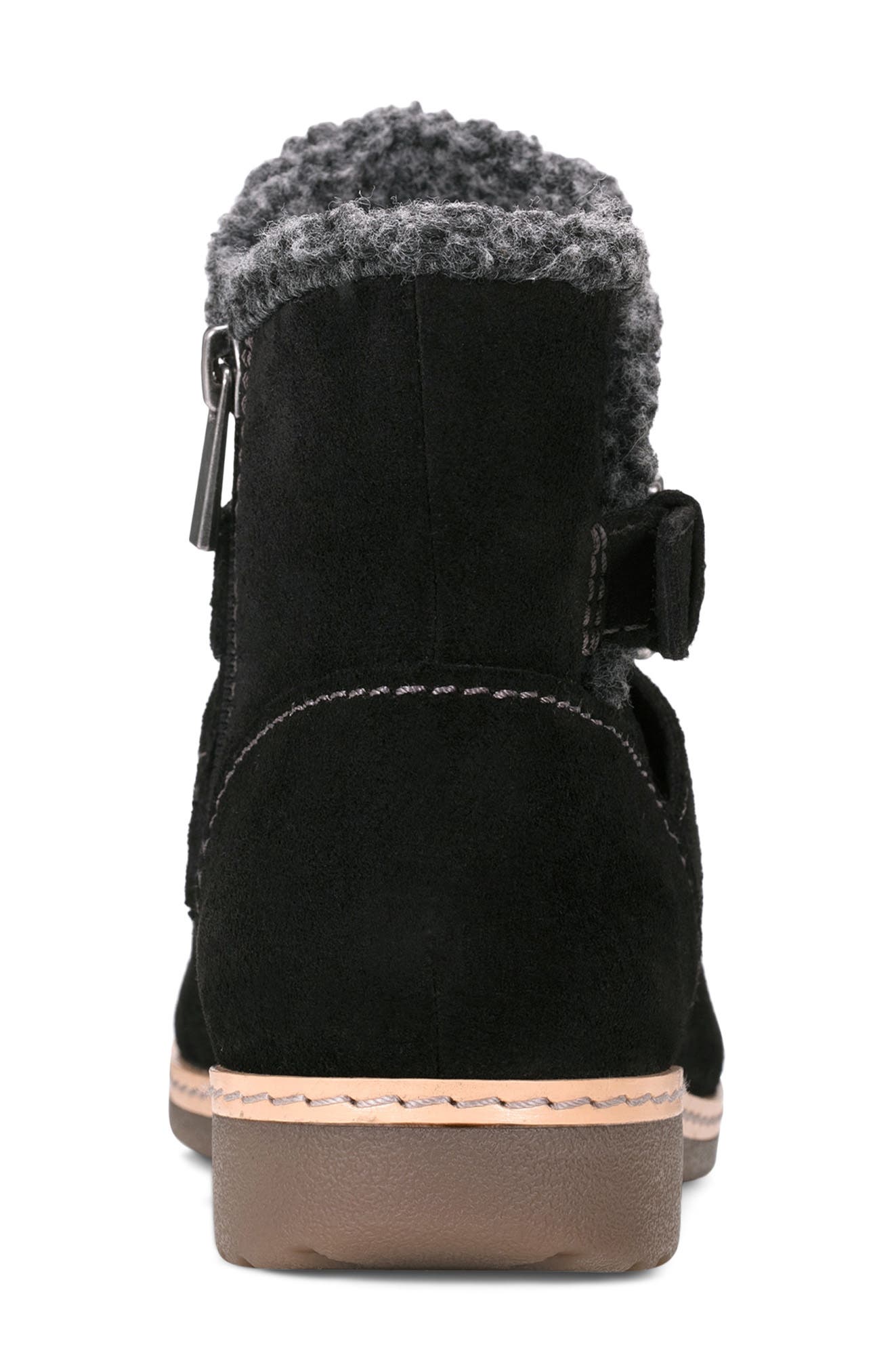 Earth<sup>®</sup> Hutton Water Repellent Faux Fur Lined Bootie, Alternate, color, Black