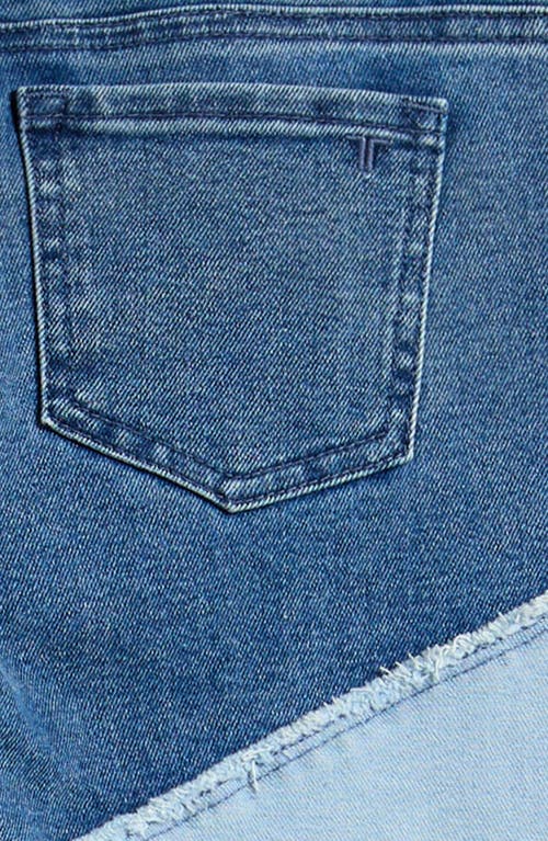 Shop Tractr Kids' Patchwork Flare Jeans In Aged Patch