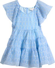 Truly Me Kids' Eyelet Tiered Dress