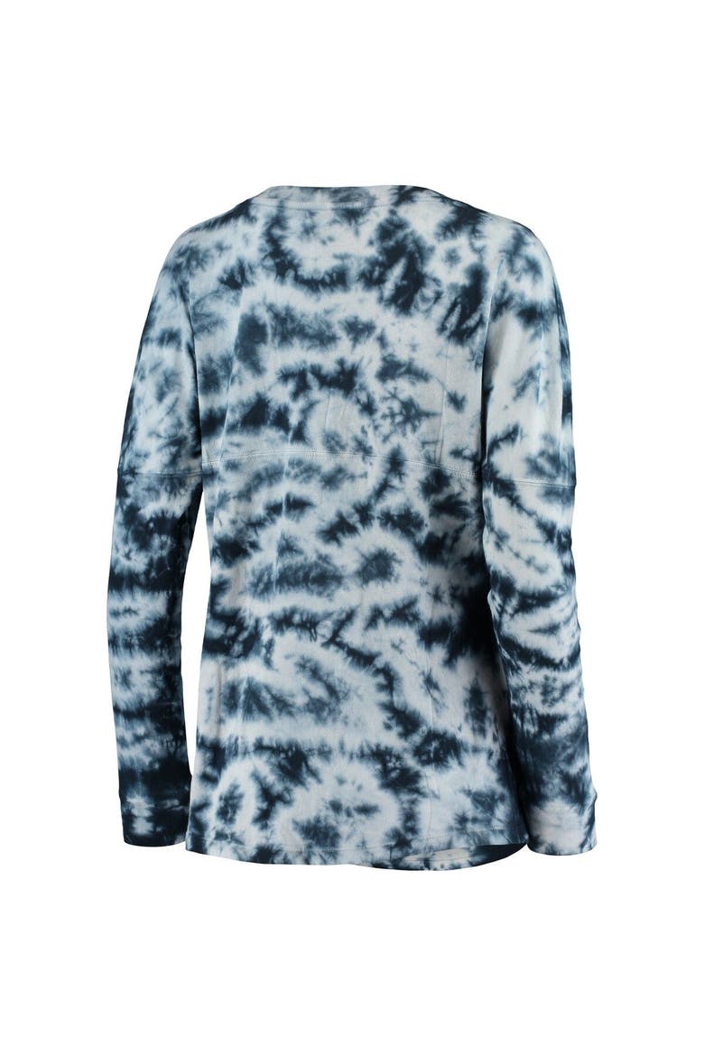 Women's New Era Navy Milwaukee Brewers Tie-Dye Long Sleeve T-Shirt, Alternate, color, Navy
