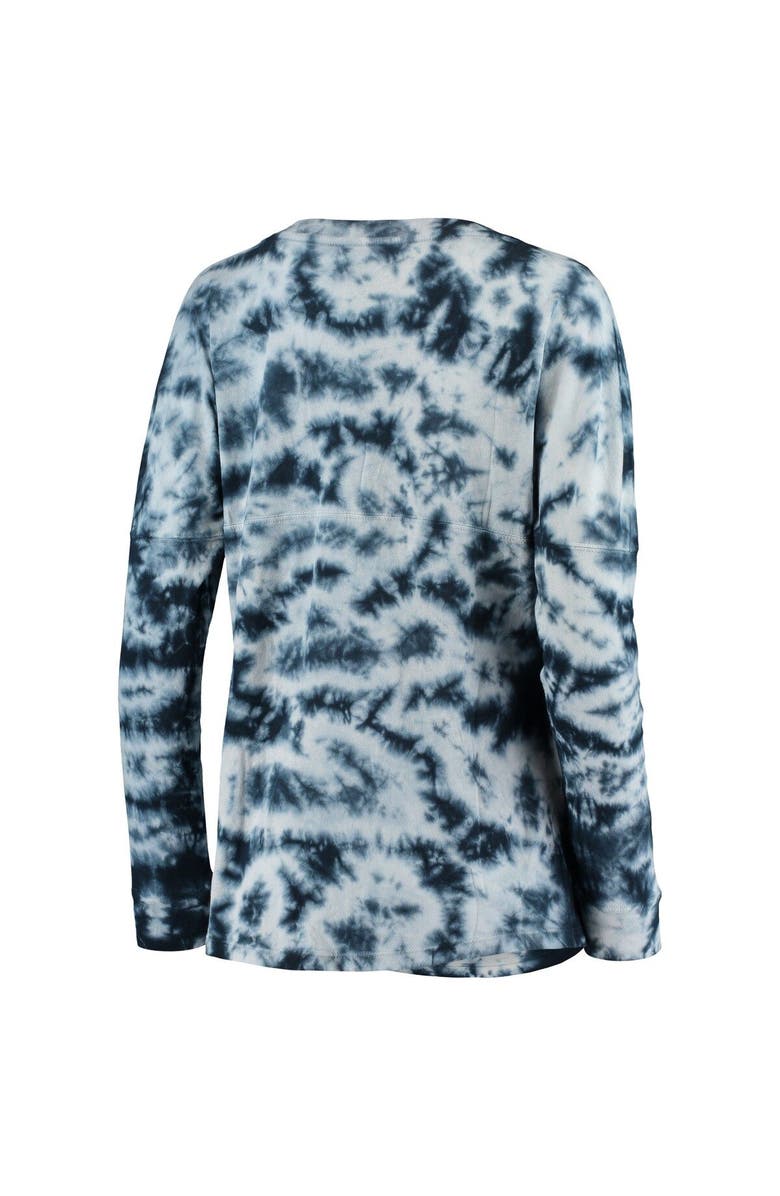 New Era Women's New Era Navy Milwaukee Brewers Tie-Dye Long Sleeve T-Shirt, Alternate, color, 