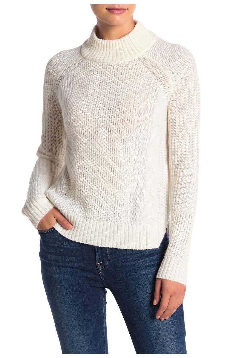 Griffen Cable Knit Cashmere Pullover, Main, color,