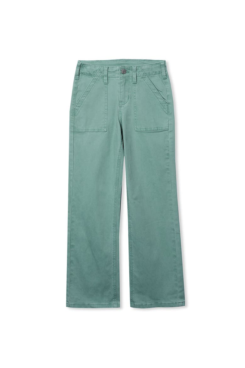 Girls Woven Pull On Utility Cargo Pants, Main, color, Oil Blue