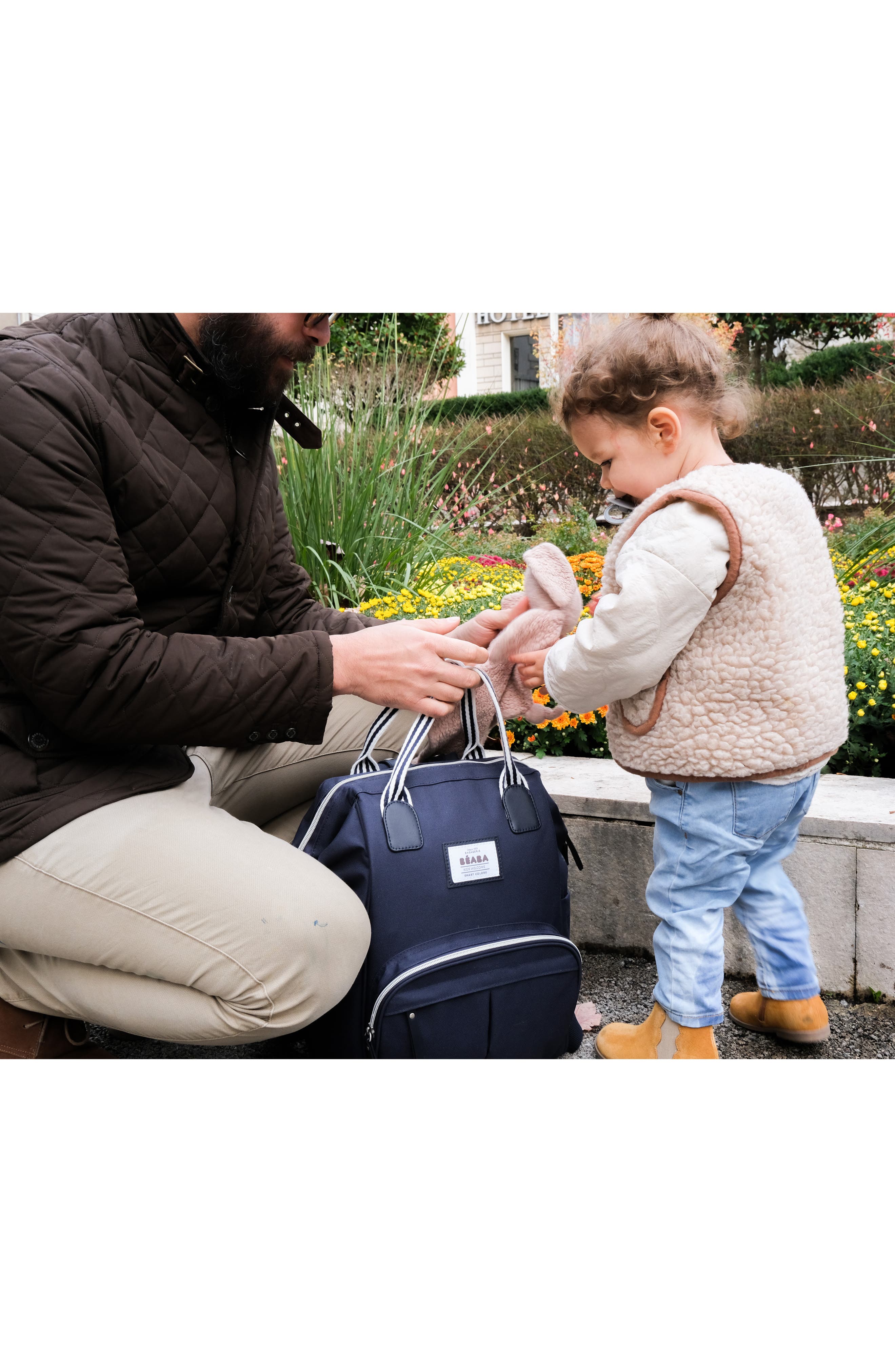 BEABA Wellington Diaper Backpack, Alternate, color, Navy