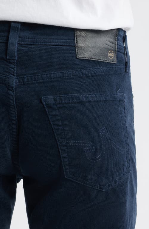 Ag Everett Straight Leg Corduroy Pants In Blue