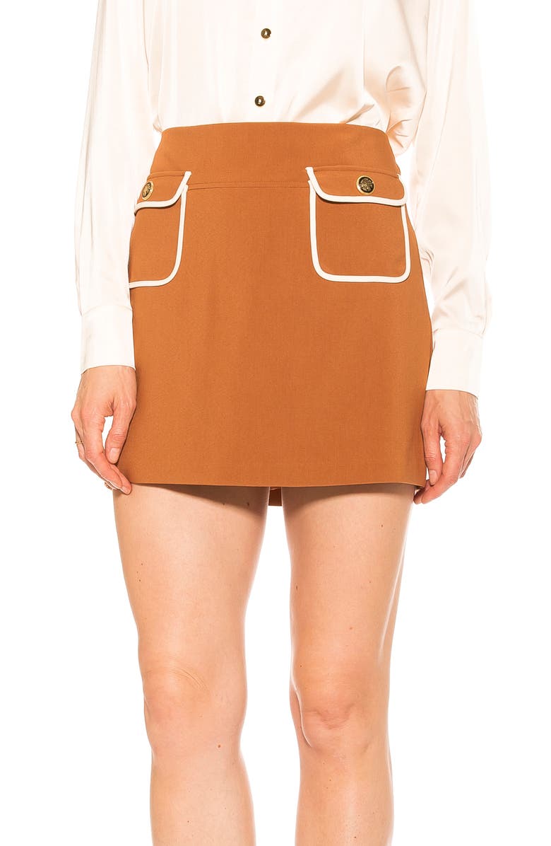 Alexia Admor Mila Pocket Miniskirt, Alternate, color, Camel