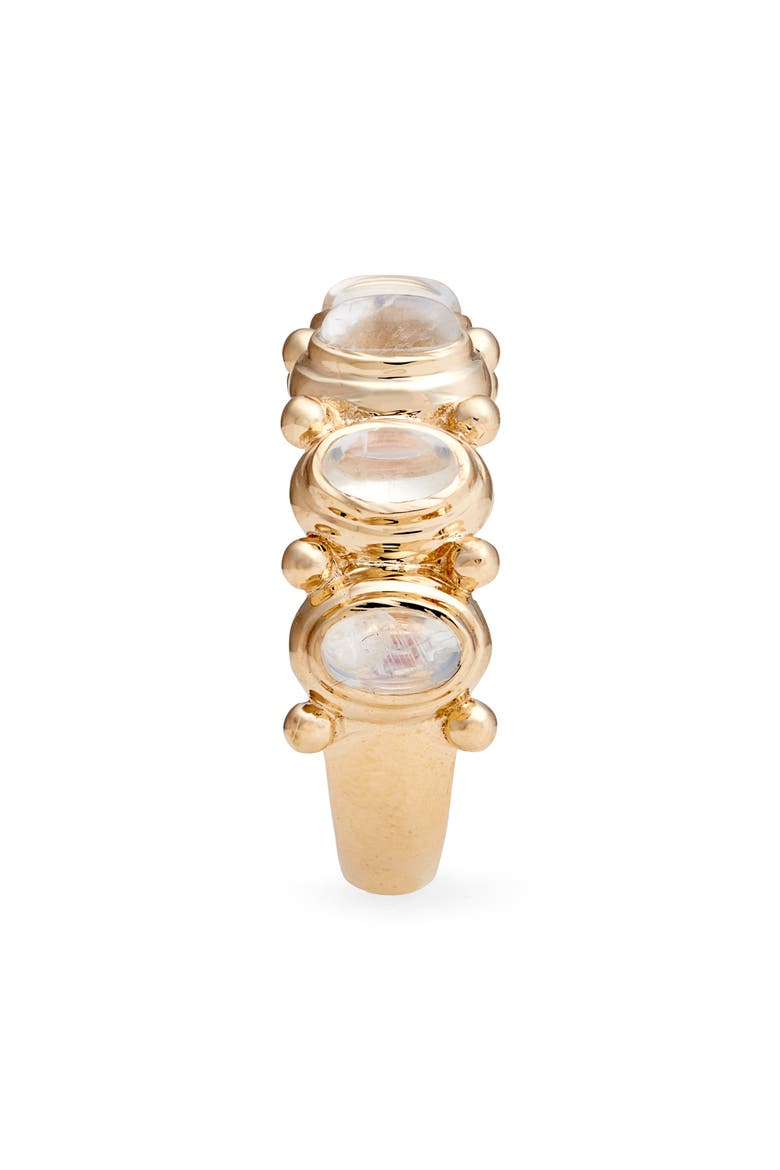 Méditerrannée Oval Arch Eternity Ring, Alternate, color, MOONSTONE