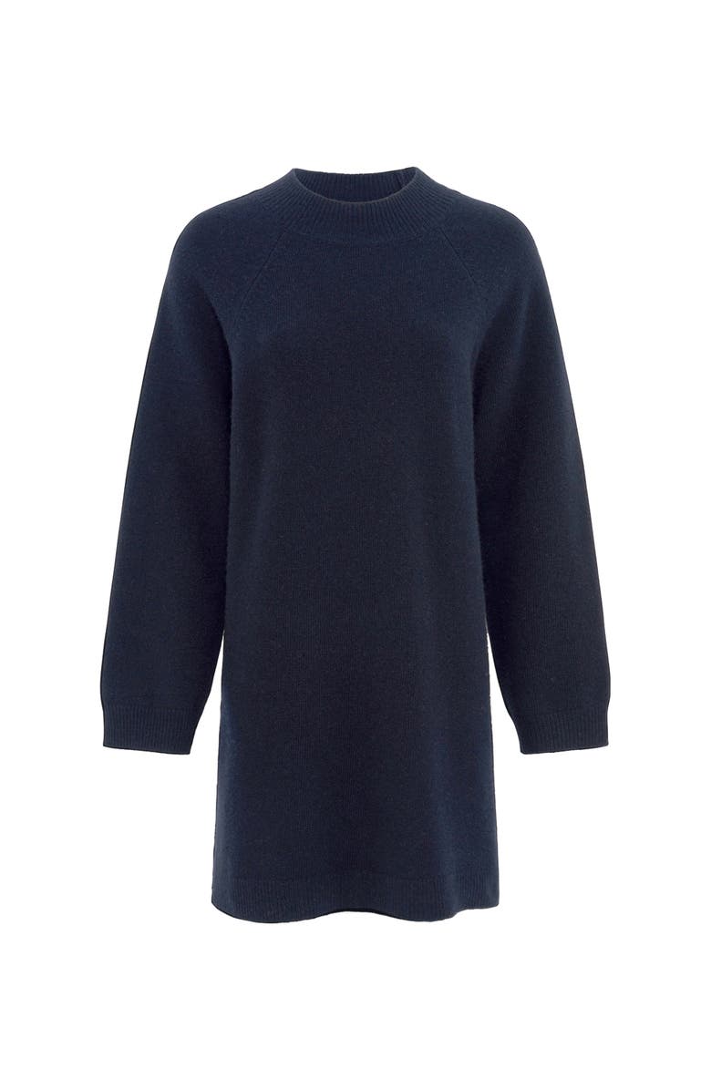 GERARD DAREL Lysan Long Sleeve Knitted Dress, Alternate, color, Navy Blue