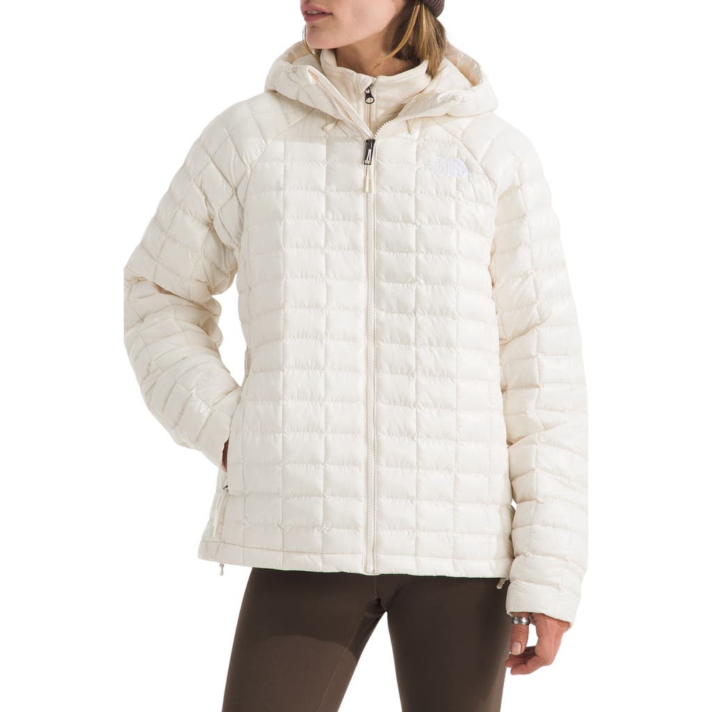 The North Face Thermoball Hooded Jacket In White