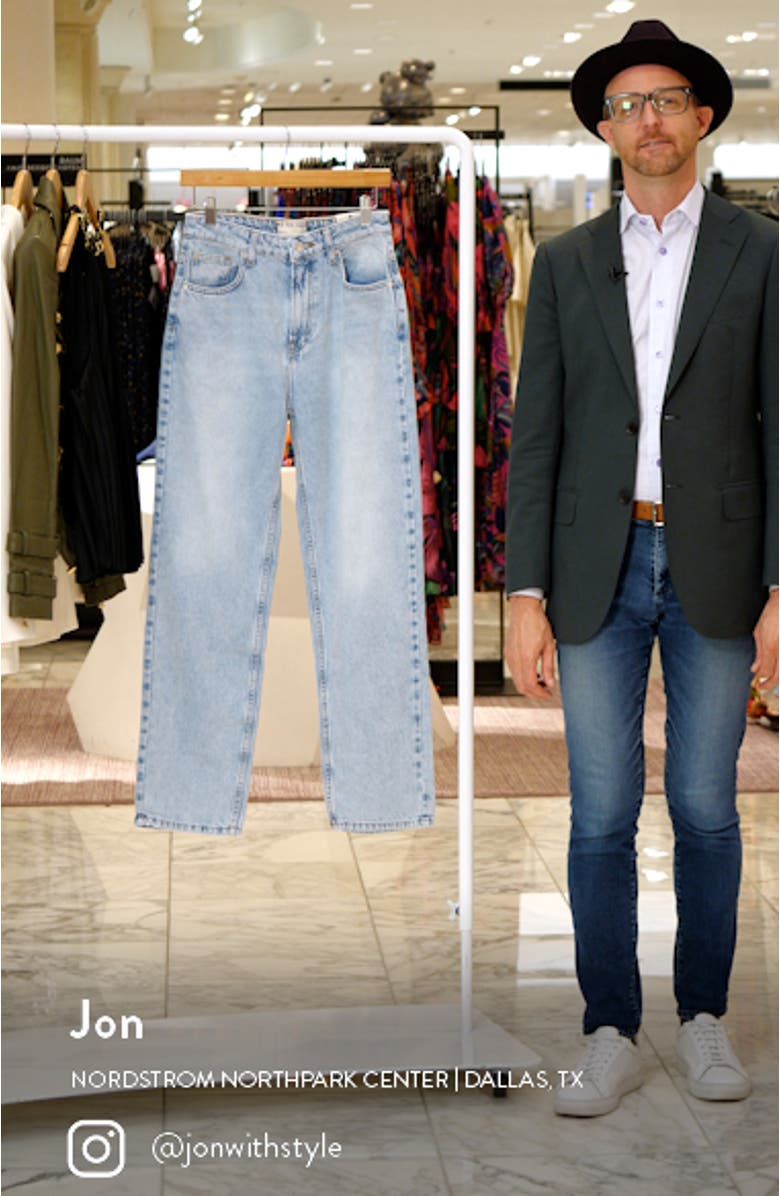 We the Free Pacifica High Waist Nonstretch Straight Leg Jeans, sales video thumbnail