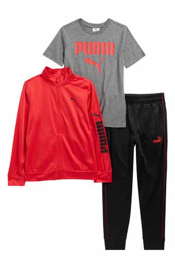 PUMA Kids' Tricot Track Jacket, T-Shirt & Joggers Set