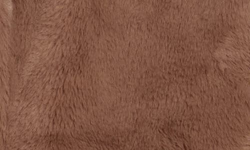 Sanctuary Luxe Faux Fur Zip Bomber Jacket In Brown