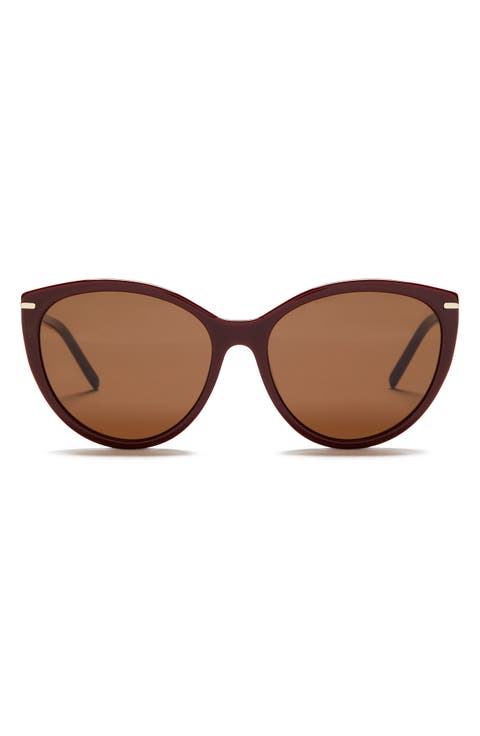 Riley 59mm Cat Eye Sunglasses