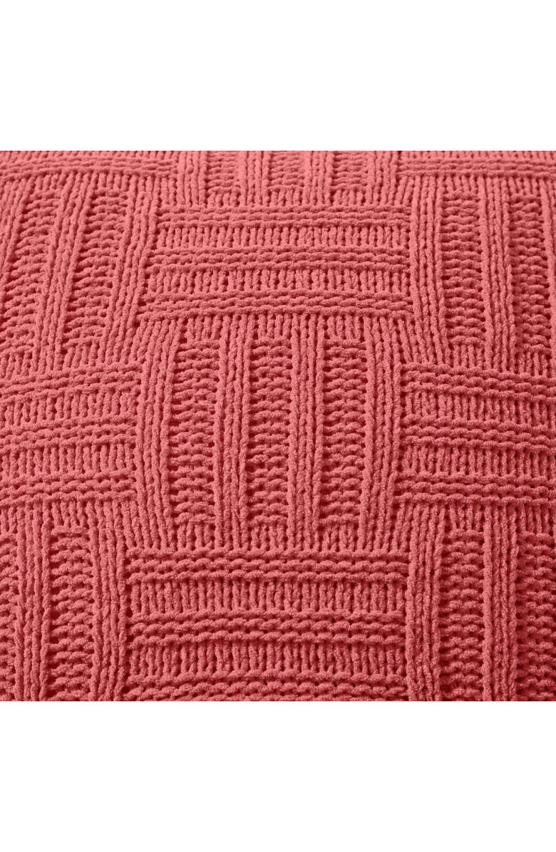 Tommy Bahama Chain Basket Square Throw Pillow, Alternate, color, Dark Orange