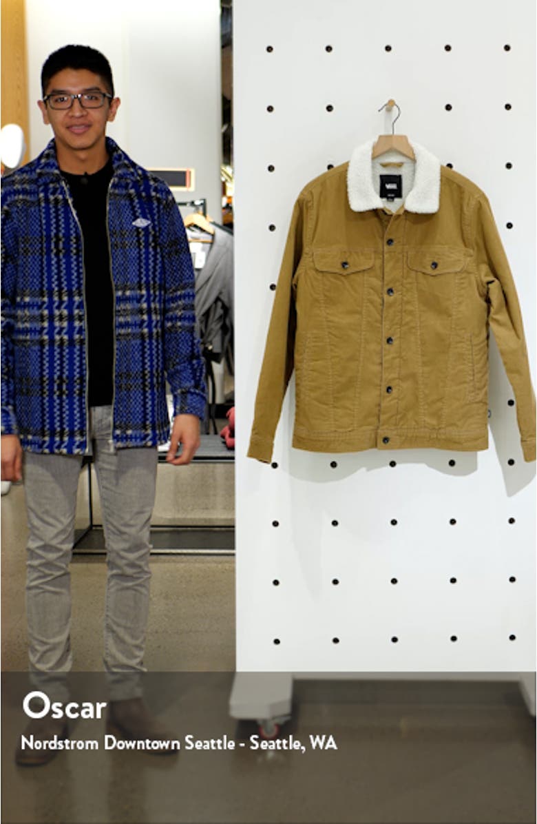 Skylark II Cotton Corduroy & Faux Shearling Trucker Jacket, sales video thumbnail