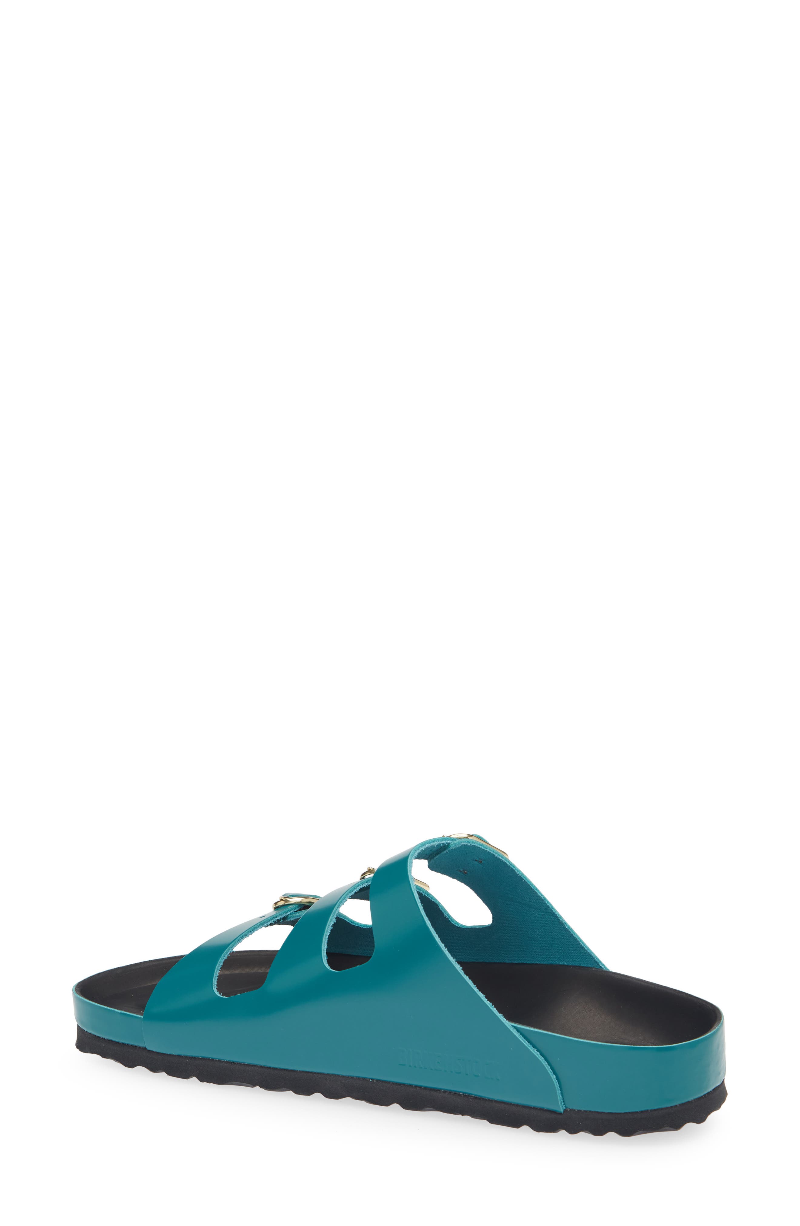 Florida Sandal, Alternate, color, DARK TEAL HIGH SHINE