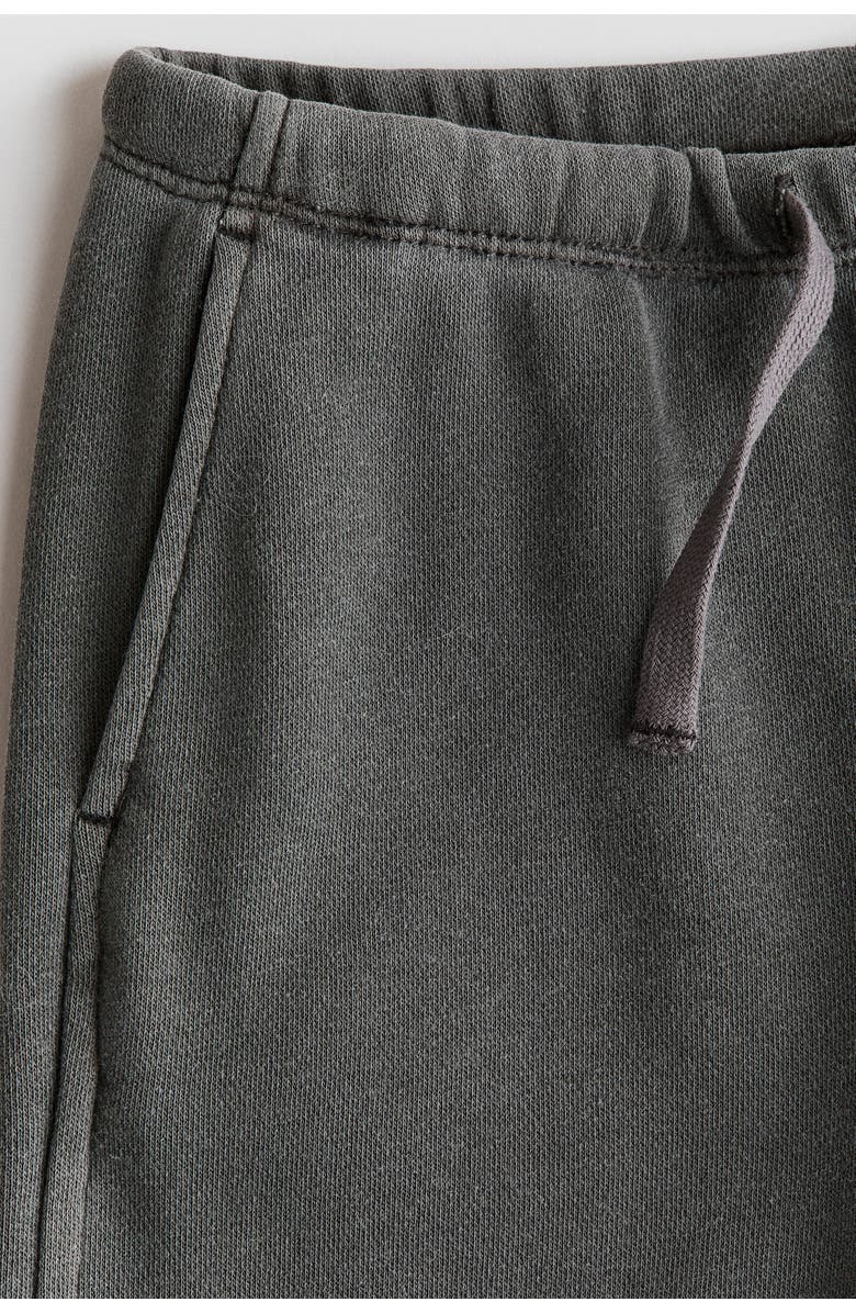 H&M Wide-leg joggers, Alternate, color, Dark Gray