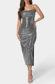 bebe Sequin Gown