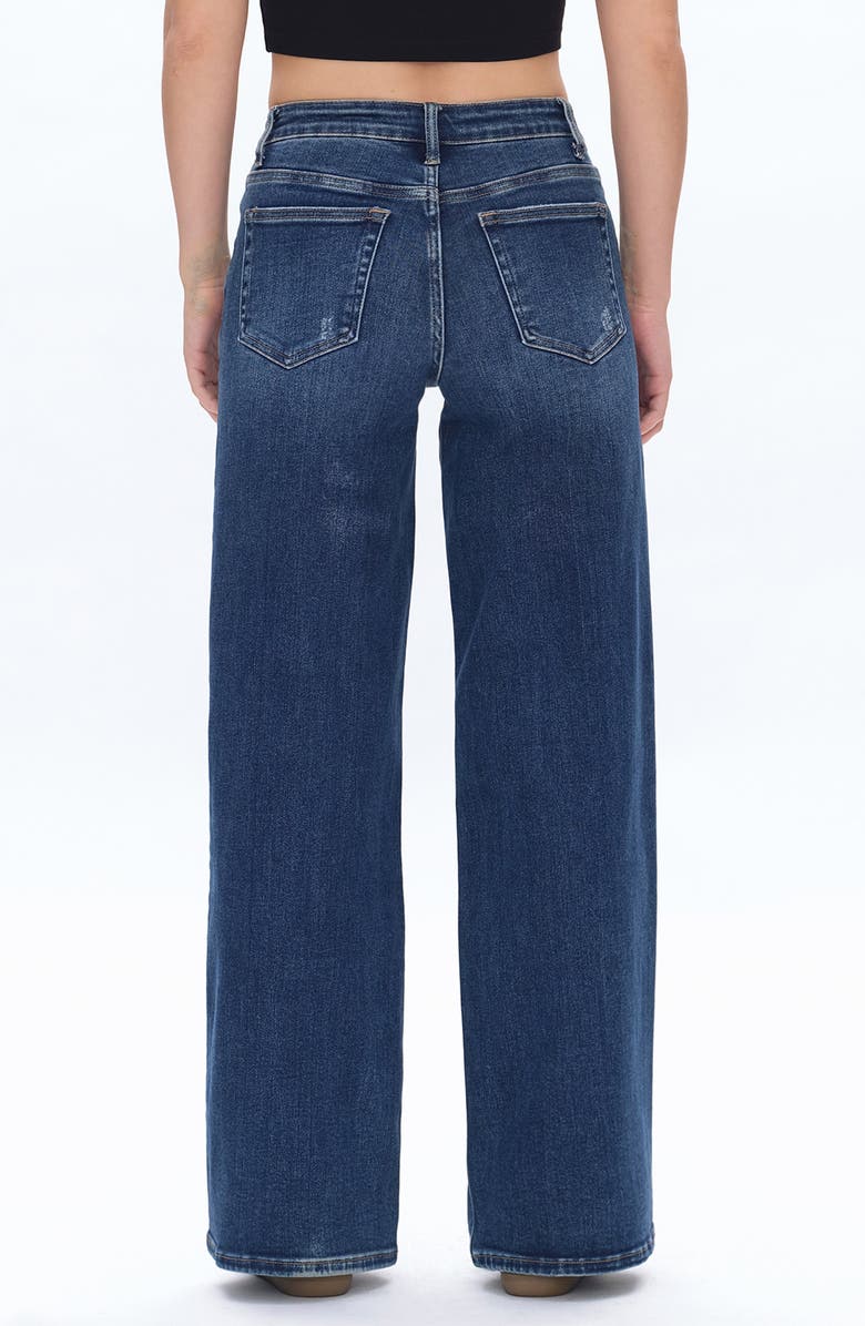 Bayeas Low Rise Wide Leg Jeans, Alternate, color, Dark Blue