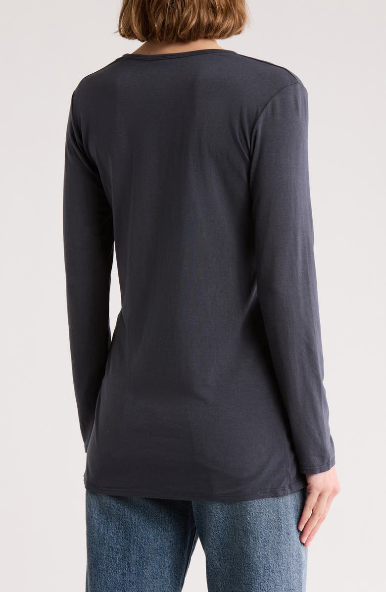 GO COUTURE Basic Stretch Modal T-Shirt, Alternate, color, Black