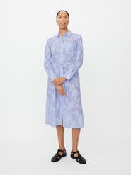 Masai Copenhagen MaNivalina Floral Print Midi Shirt Dress