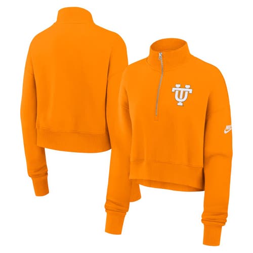 Nike Tennessee Orange Tennessee Volunteers Legacy Elevated Logo Half-zip Sweatshirt
