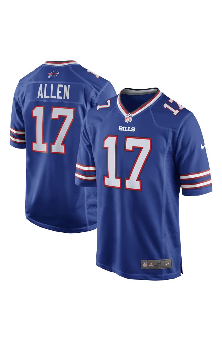 Nike Men's Nike Josh Allen Royal Buffalo Bills Game Player Jersey, Alternate, color, 