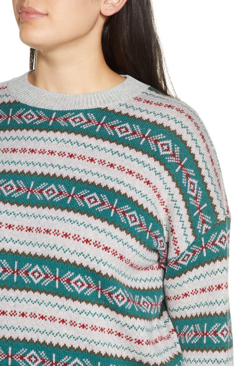 BP. Fair Isle Crewneck Sweater, Alternate, color, 