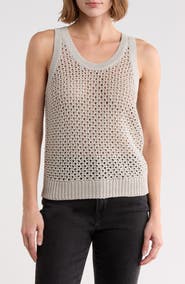 Vince Crochet Cotton Tank