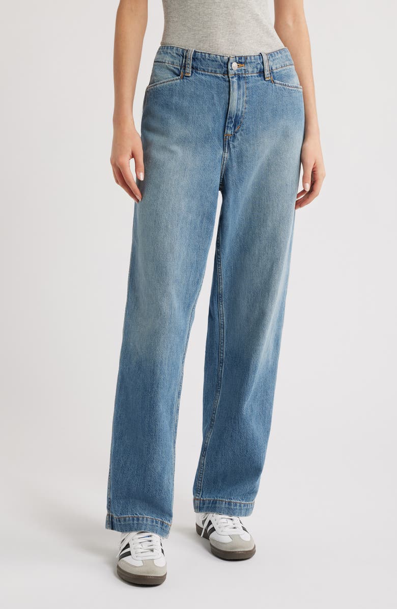Re/Done The Slacker High Waist Wide Leg Jeans, Main, color, 