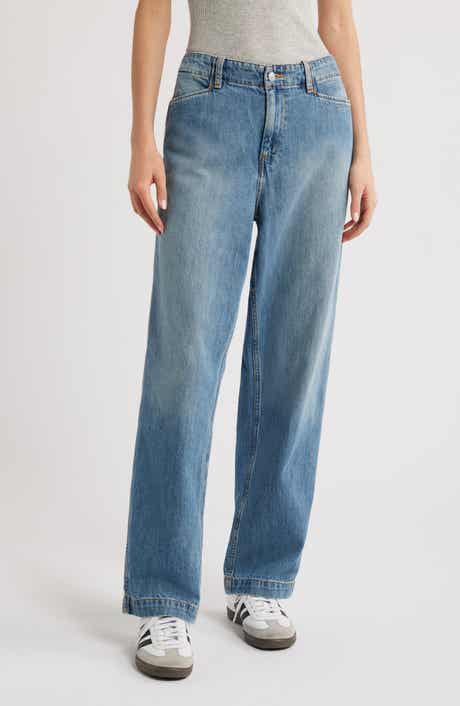 Re/Done The Slacker High Waist Wide Leg Jeans