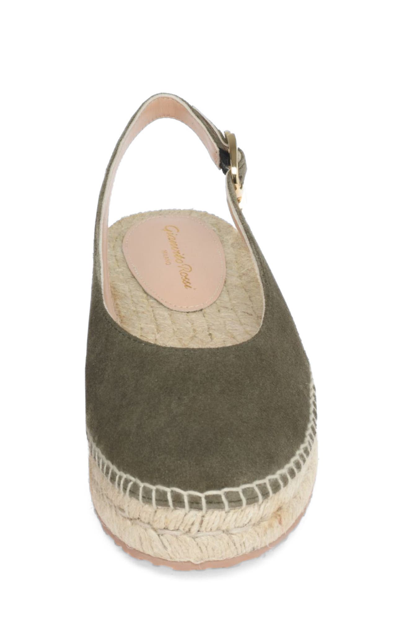 Paz Sandals, Alternate, color, Green Suede