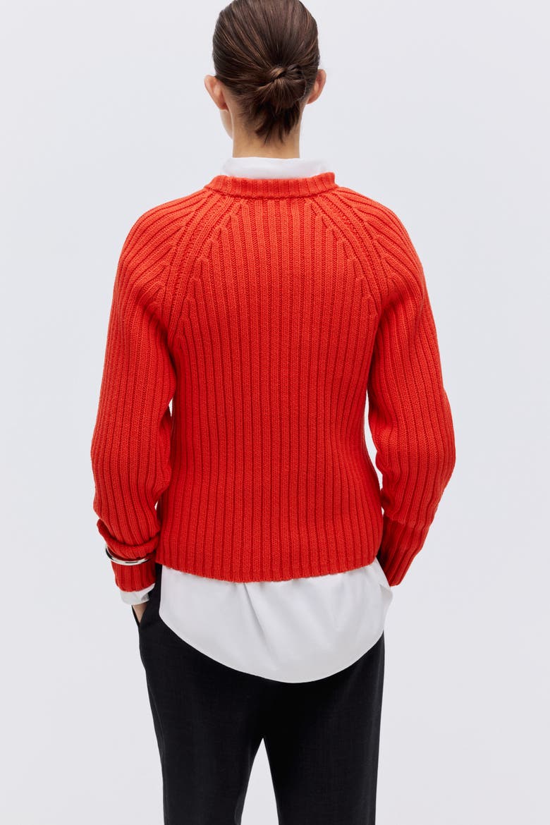 Rib-knit Jumper, Alternate, color, Bright red