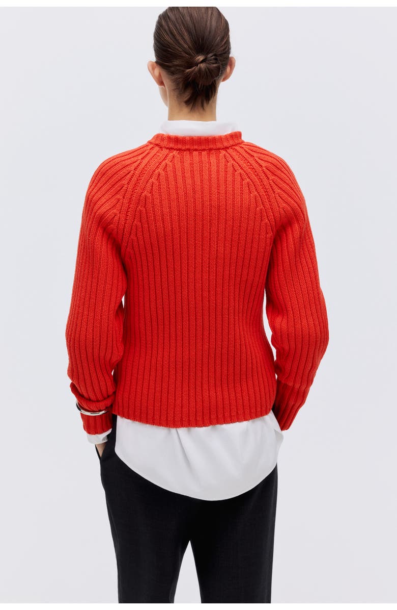 H&M Rib-knit Jumper, Alternate, color, Bright Red