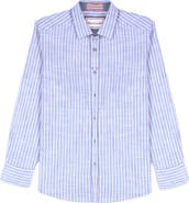 Robert Graham Fardella Stripe cotton button up