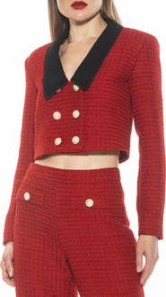Alexia Admor Aurelia Tweed Crop Jacket