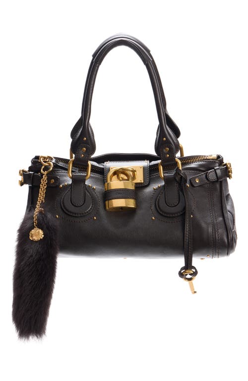 Chloé The Treasure Tails Genuine Shearling Bag Charm In Gold