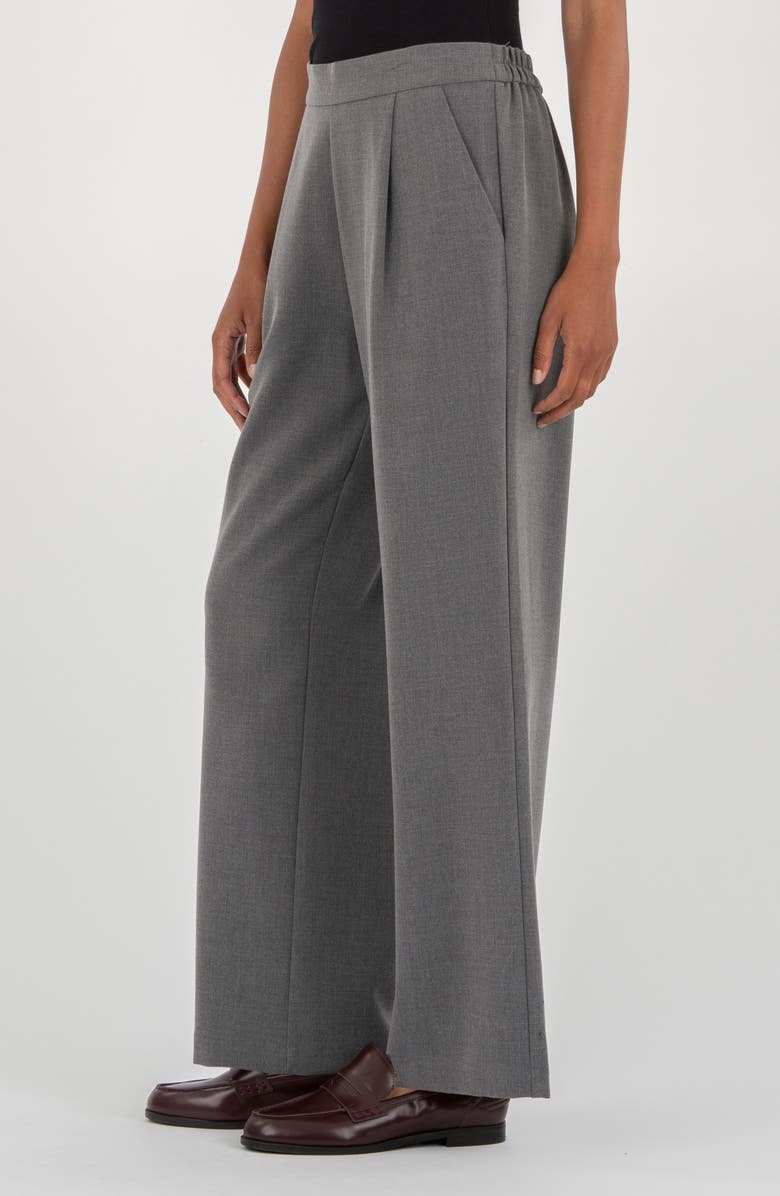 KUT from the Kloth High Waist Wide Leg Pants, Alternate, color, Charcoal