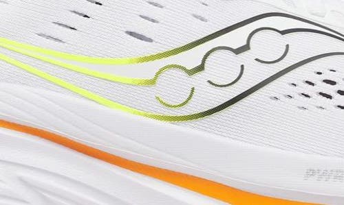 Saucony Guide 18 Running Shoe In White/peel