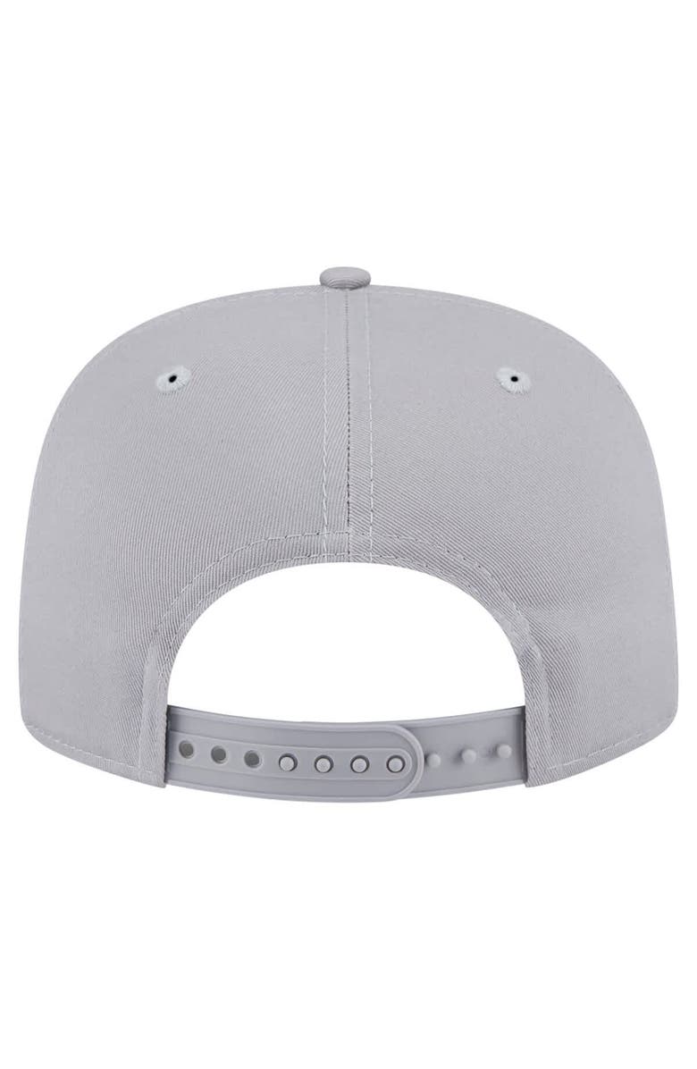 New Era Men's New Era Gray New York Knicks Throwback Property Of Golfer Snapback Hat, Alternate, color, Gray