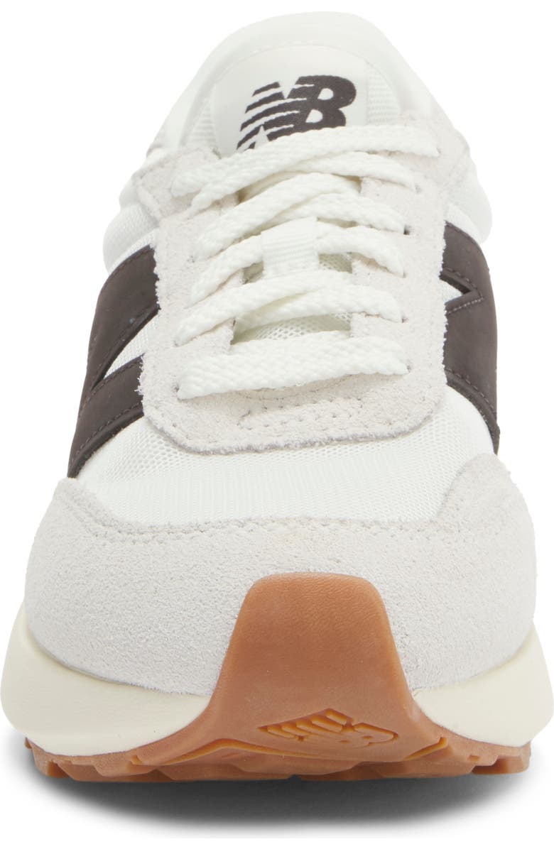 New Balance Gender Inclusive 370 Sneaker, Alternate, color, Sea Salt/ Black Cement