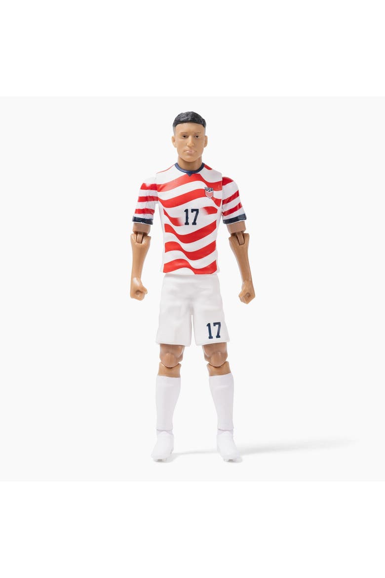 Sockers 2026 USMNT Alejandro Zendejas Home Jersey 8" Soccer Action Figure, Main, color, Red