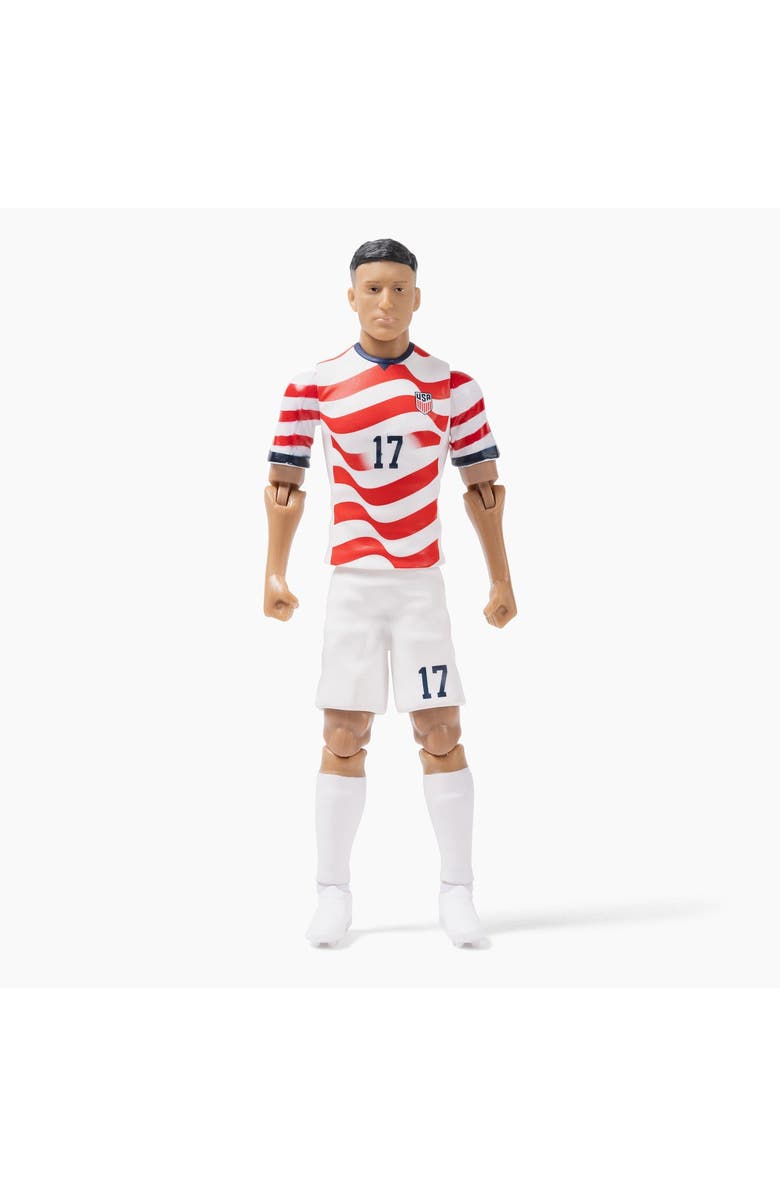Banbo Toys Sockers 2026 USMNT Alejandro Zendejas Home Jersey 8" Soccer Action Figure, Main, color, Red