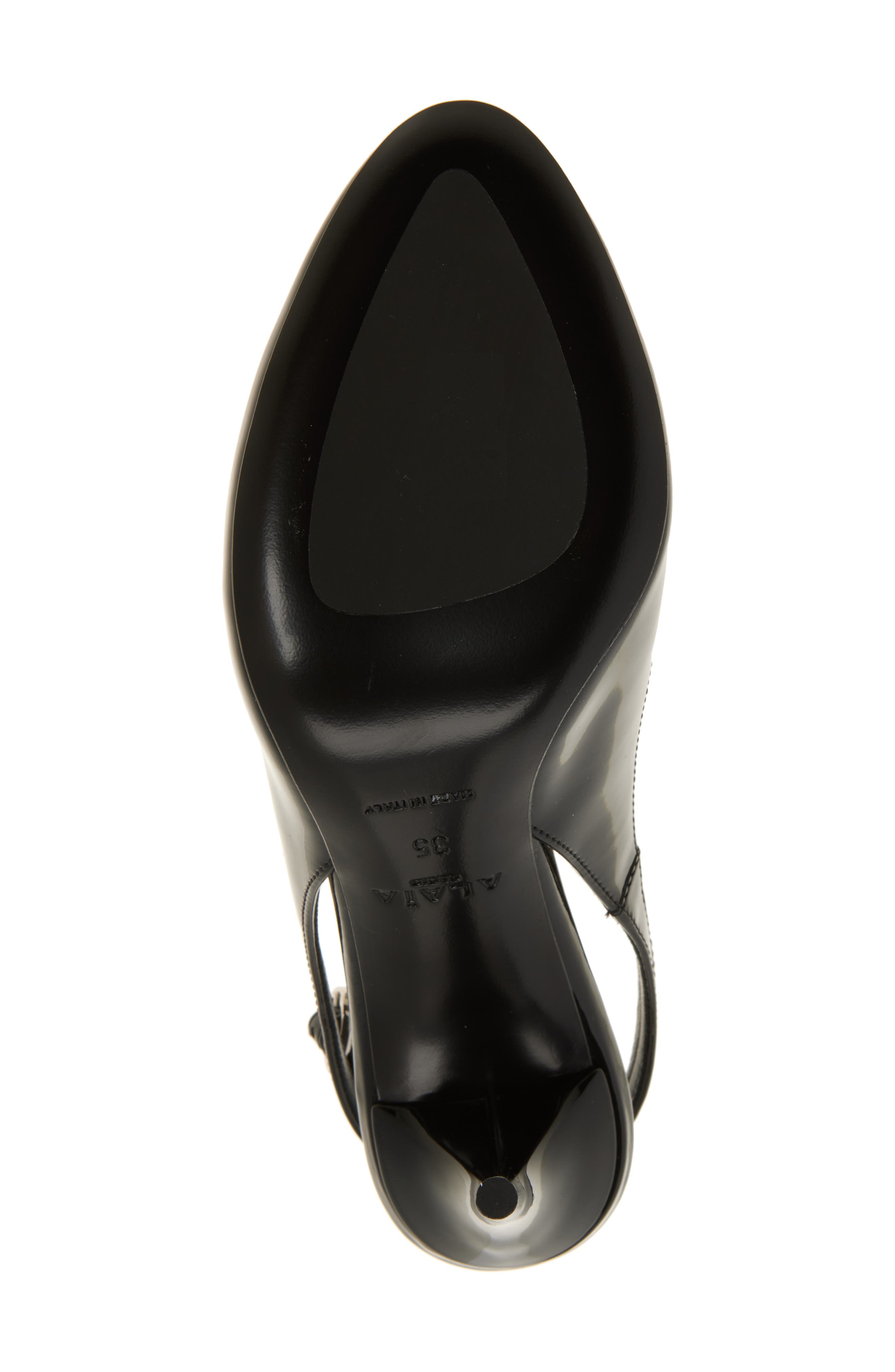 Alaïa Decollete Slingback Ankle Strap Pump, Alternate, color, 